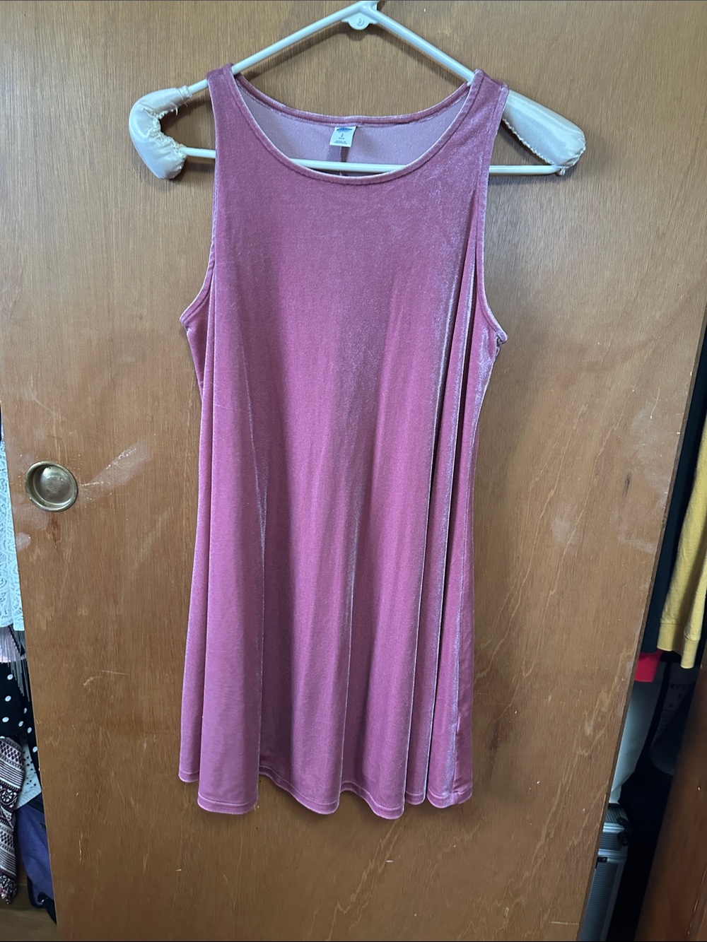 Old Navy Pink Velvet Swing Tank